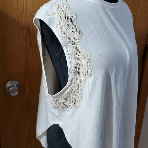 We the free. Free people lace sleeveless high low top new with tags white - Picture 2 of 7